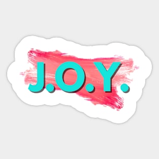 JOY Just One Yes Sticker